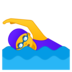 安卓系统里的女子游泳emoji表情