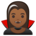 安卓系统里的女吸血鬼：中黑肤色emoji表情