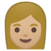 安卓系统里的女性：中浅肤色emoji表情