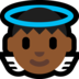 Windows系统里的小天使：中黑肤色emoji表情