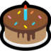 Windows系统里的生日蛋糕emoji表情