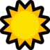 Windows系统里的太阳emoji表情