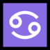 Windows系统里的巨蟹座emoji表情