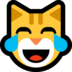 Windows系统里的喜极而泣的猫emoji表情