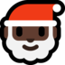 Windows系统里的圣诞老人：深色肤色emoji表情