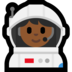 Windows系统里的女宇航员：中黑肤色emoji表情