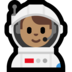 Windows系统里的宇航员：中等肤色emoji表情