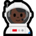 Windows系统里的宇航员：深色肤色emoji表情