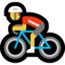 Windows系统里的男子自行车emoji表情