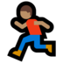 Windows系统里的男子跑步：中等肤色emoji表情