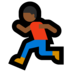 Windows系统里的男子跑步：中黑肤色emoji表情