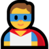 Windows系统里的男超人emoji表情