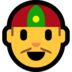 Windows系统里的戴无檐便帽帽子、瓜皮帽的男人emoji表情