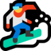 Windows系统里的滑雪板emoji表情