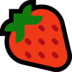 Windows系统里的草莓emoji表情