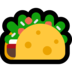 Windows系统里的墨西哥玉米薄饼卷emoji表情
