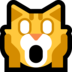 Windows系统里的疲倦的猫emoji表情