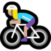 Windows系统里的女子自行车运动：中浅肤色emoji表情
