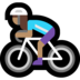 Windows系统里的女子自行车运动：中等肤色emoji表情