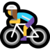 Windows系统里的女子自行车emoji表情