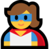 Windows系统里的女超人emoji表情