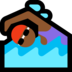 Windows系统里的女子游泳：中黑肤色emoji表情