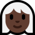Windows系统里的女：肤色深，头发白emoji表情