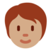 Twitter里的人物：中等肤色emoji表情