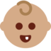 Twitter里的婴儿：中等肤色emoji表情