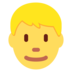 Twitter里的男：金发emoji表情