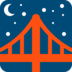 Twitter里的夜晚的桥emoji表情