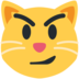Twitter里的苦笑的猫emoji表情