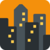 Twitter里的黄昏时的城市景色emoji表情