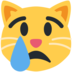 Twitter里的难过的猫emoji表情