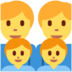 Twitter里的家庭：男人，男人，男孩，男孩emoji表情