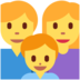 Twitter里的家庭：男人，女人，男孩emoji表情