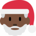 Twitter里的圣诞老人：深色肤色emoji表情