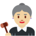 Twitter里的女法官：中浅肤色emoji表情