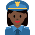 Twitter里的女警官：深色肤色emoji表情