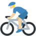 Twitter里的男子自行车运动：中浅肤色emoji表情