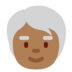Twitter里的老年人：中暗肤色emoji表情