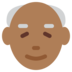 Twitter里的老人：中黑肤色emoji表情
