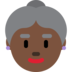 Twitter里的老妇人：深色肤色emoji表情