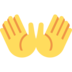 Twitter里的张开双手emoji表情
