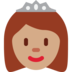 Twitter里的公主：中等肤色emoji表情