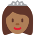 Twitter里的公主：中黑肤色emoji表情