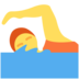 Twitter里的游泳的人emoji表情