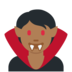 Twitter里的吸血鬼：中黑肤色emoji表情