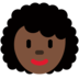 Twitter里的女人：深色肤色，卷发emoji表情