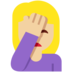 Twitter里的女性面部按摩：中等浅肤色emoji表情